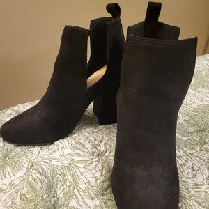 Dressy Black Suede 7.5 heels